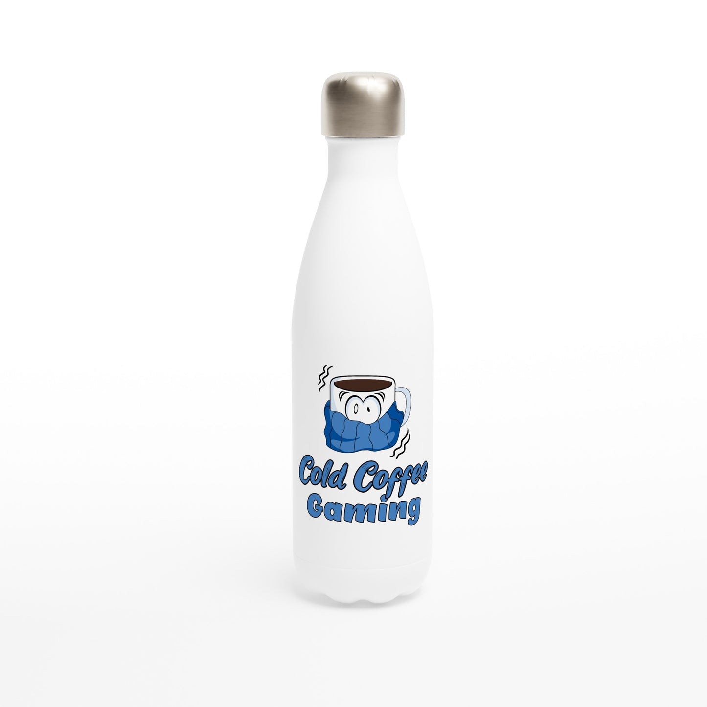 White Stainless Steel Water Bottle17oz